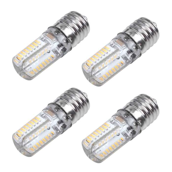 4x E17 5w 64 Led Lamp Bulb 3014 Smd Light Warm White Ac110v-220v