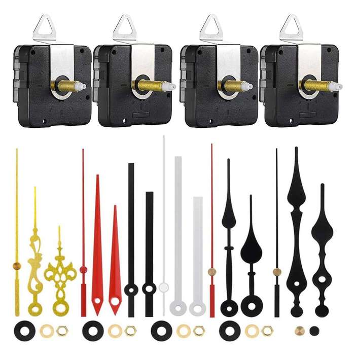Quartz Clock Movement Kit with Different Hands Diy Clock Repair Parts