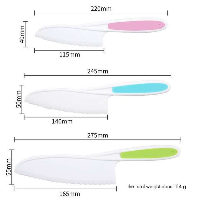 Kids Cooking Supplies Knife Cutting Board/lettuce and Salad Knives