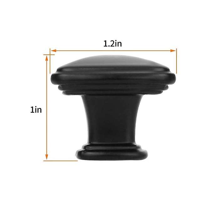 Drawer Knobs Handles 12pcs Black Pulls for Wardrobe Hardware, Kitchen