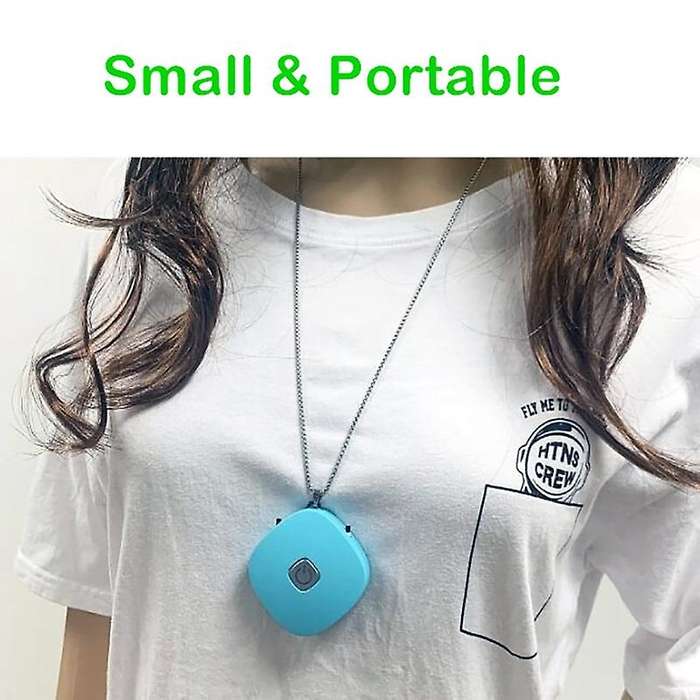 Portable Air Freshner Ionizer Negative Ion Generator Low Noise Blue