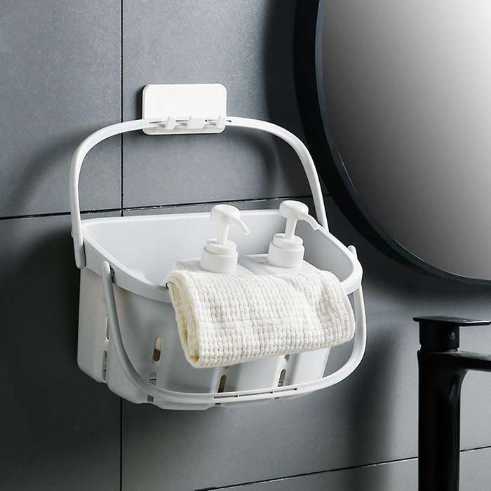Creative Hanging Portable Storage Household Hanging Basket Gray