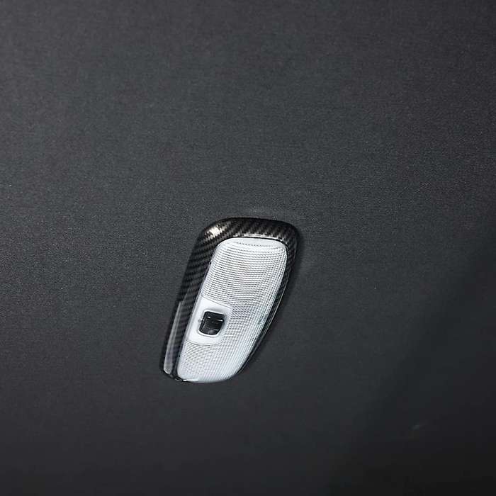 For Ford Ranger 2015+ Carbon Fiber Car Rear Reading Light Lamp Cover