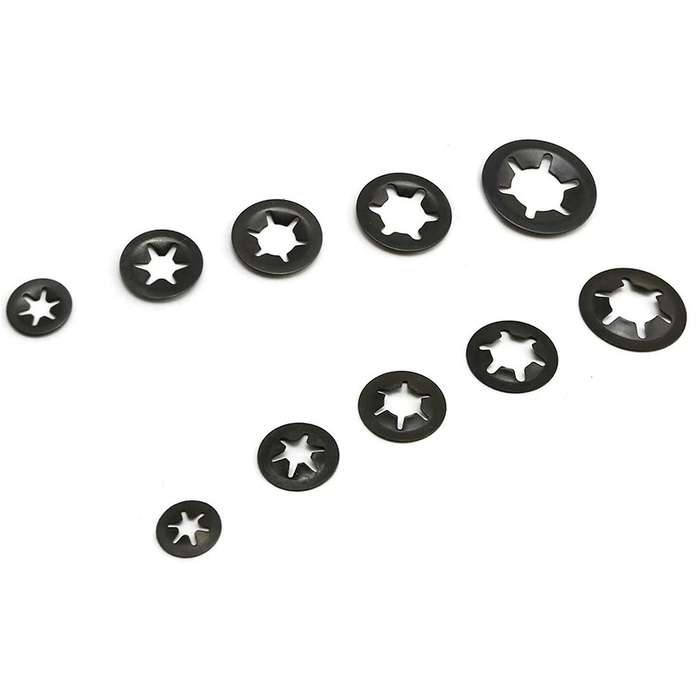 260pcs Torx Washer, Torx Hole Bearing Clamp Retaining Ring Set