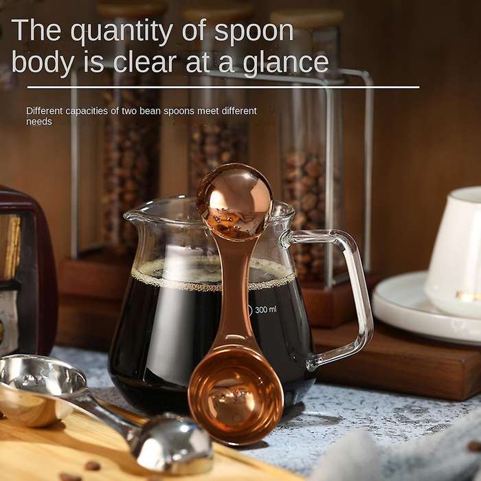 Measure Coffee Scoop for Ground Coffee, Espresso, Coffee Beans Silver