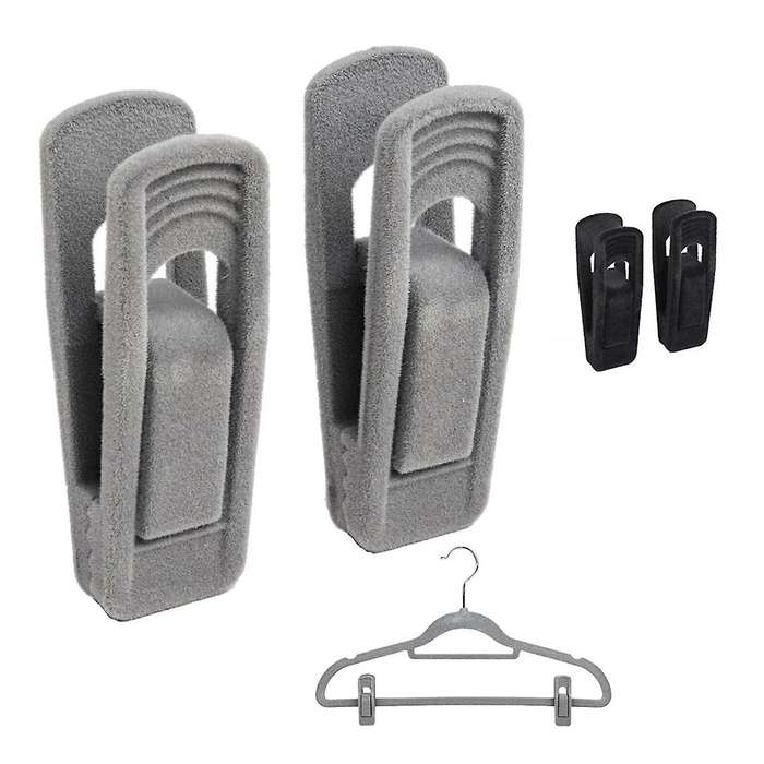 20pcs Artifical Velvet Flocked Non Slip Hanger Durable Windproof A