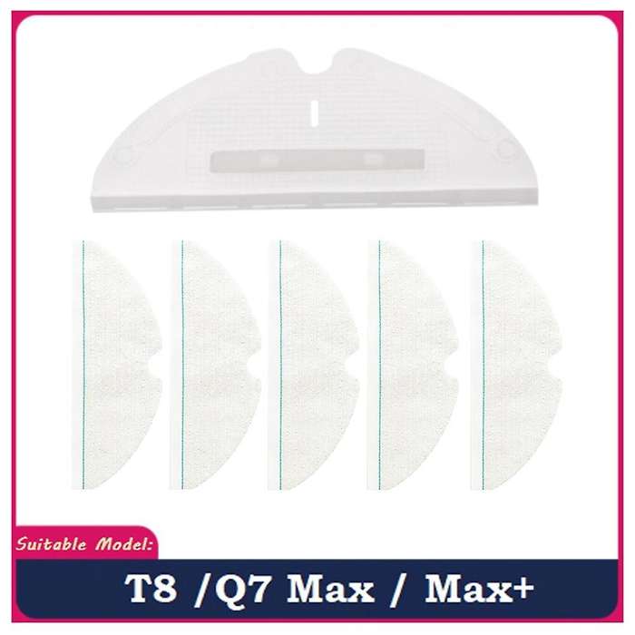6pcs for Roborock T8 / Q7 Max / Max+ Robot Mop Cloth Mop Card Board