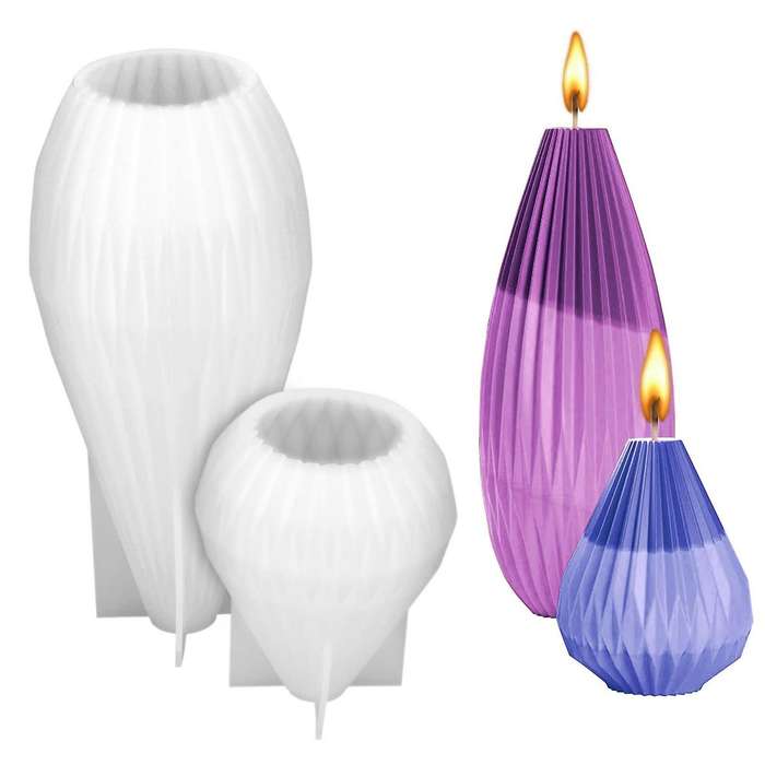 Silicone Candle Making Molds Pear Bottle Shape Molds for Aromatherapy