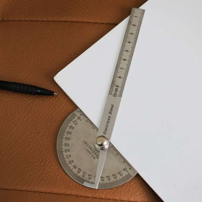 3 Pcs Stainless Steel Angle Finder with 10cm Ruler for Woodworking
