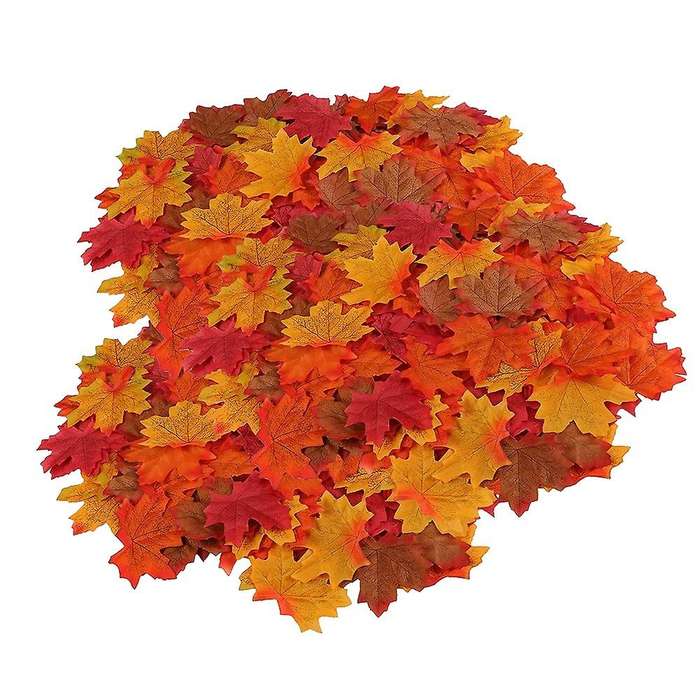 500 Pcs Artificial Maple Leaves Simulation Decorative