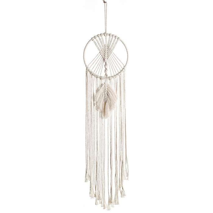 Circle Macrame Tapestry Wall Hanging Boho Leaf Children Dorm Decor