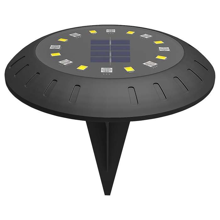 Rgb Solar Lawn Yard Led Solar Lights Waterproof Spot Lamp Warm White