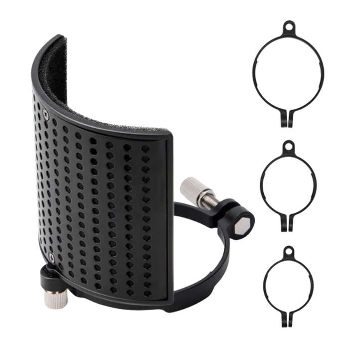 U Type Mic Shield Filter Screen Three Layer Cover for Microphones