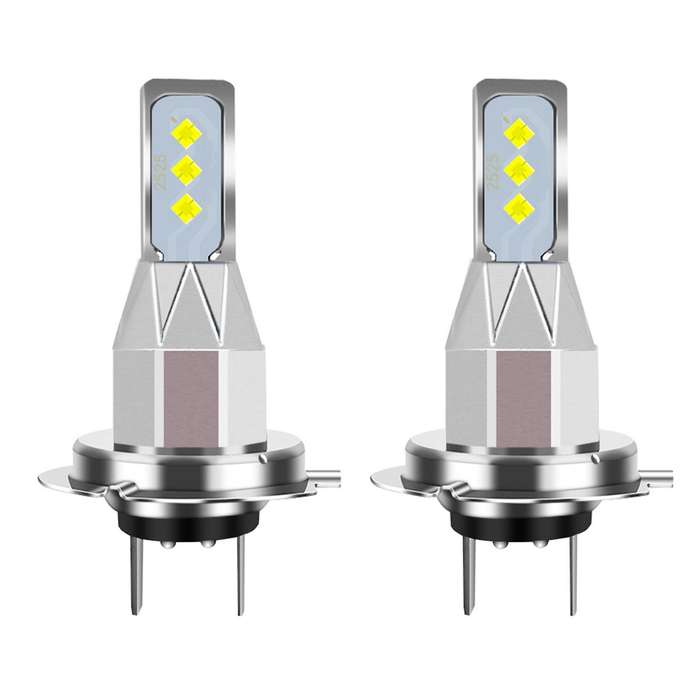 2pcs H7 Led Bulbs Motorcycle Headlight 20000lm 6000k White Light