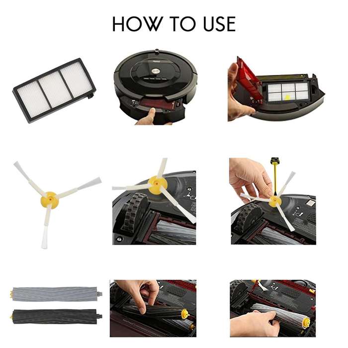Replacement Kit for Irobot Roomba Series 805 860 870 871 880 890 960