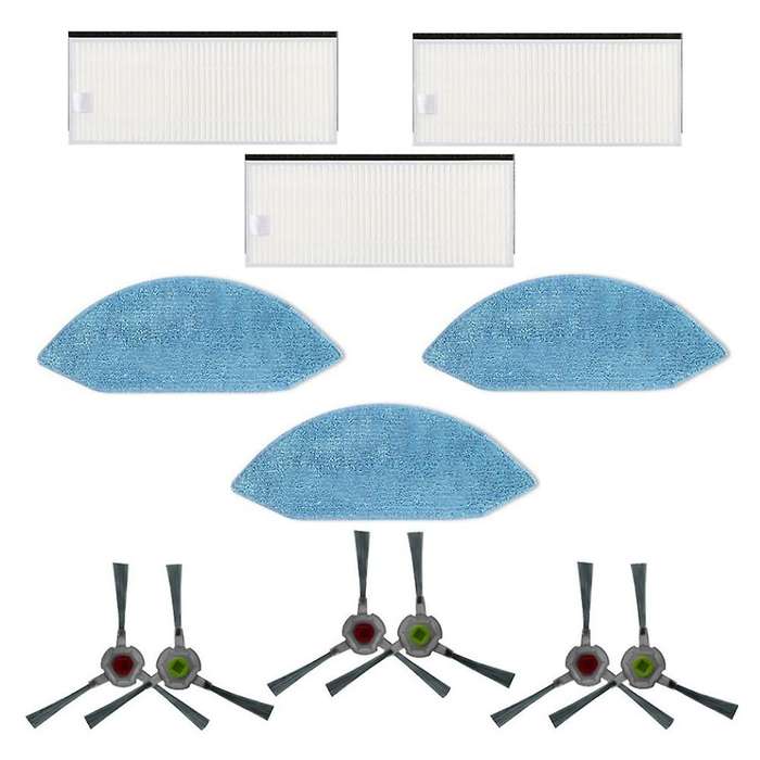 Hepa Filter Mop Cloth Wipes Side Brush for Ecovacs Deebot