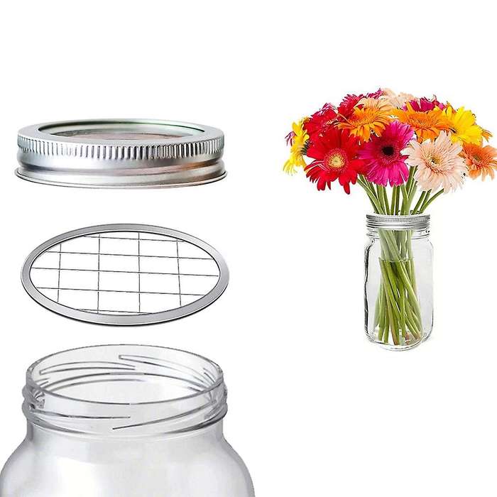 10pcs Mason Jar Frog Lid Inserts for Fixing Flower Arrangement Plants