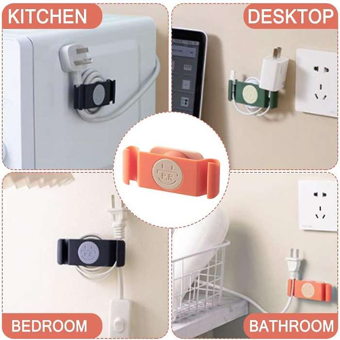 8pc Kitchen Utensil Cord Organizer Bag,cord Clip,green