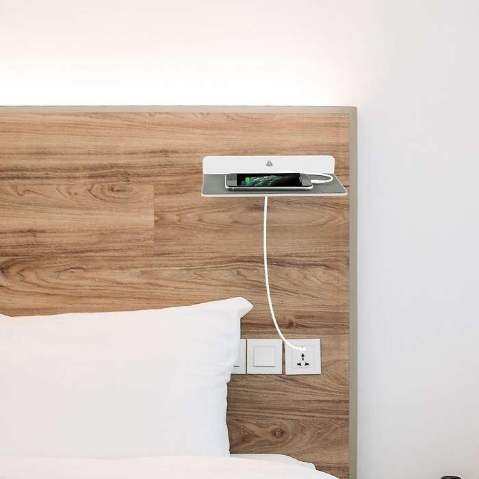 Acrylic Wall Mount Display Shelf for Bluetooth Speaker, Webcam-clear