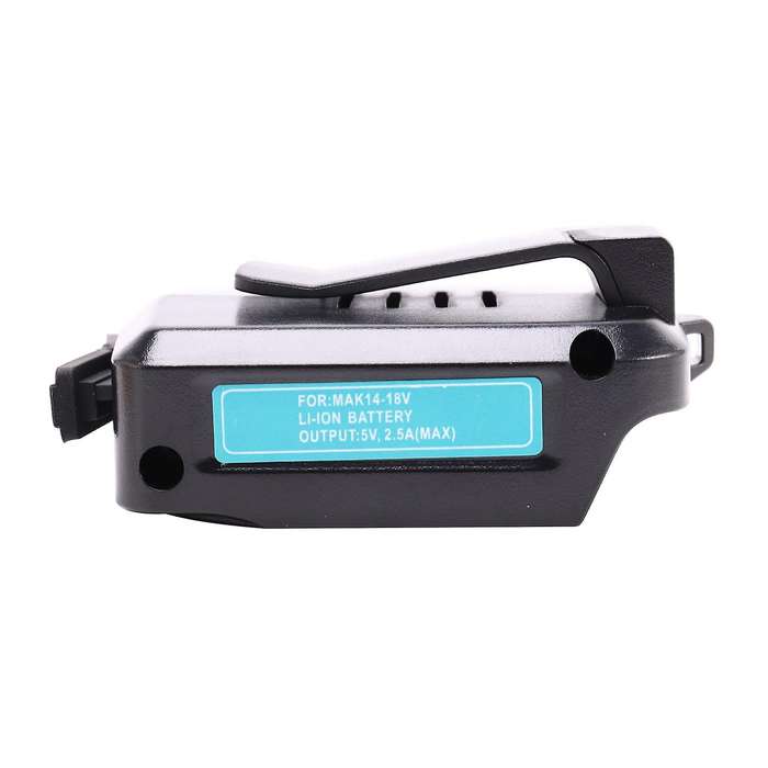 Usb Power Charging Adapter Converter for Makita Adp05 14.4-18v Black