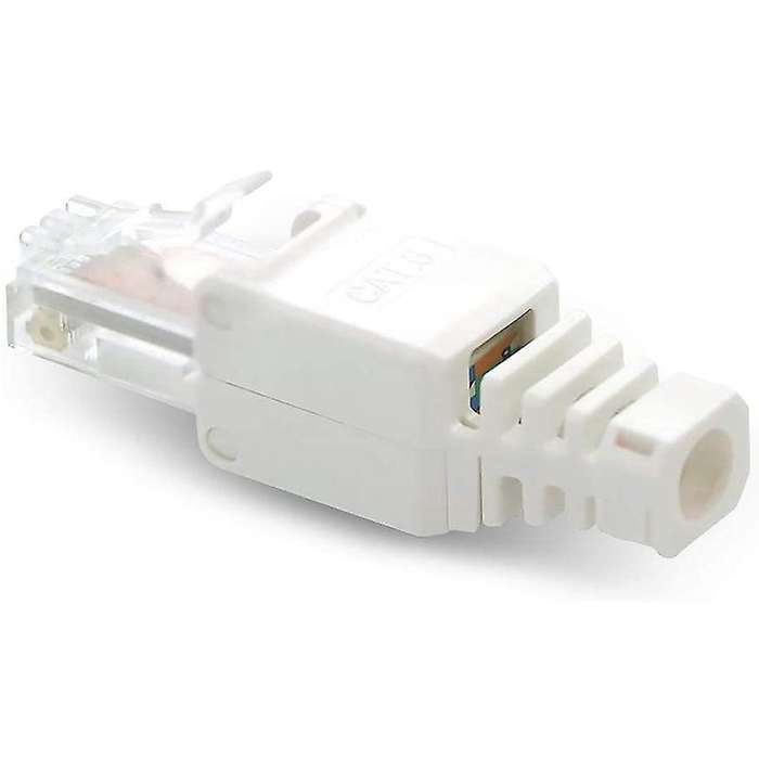 10 X Network Connectors Tool-free Rj45 Cat6 Lan Utp Cable Plug