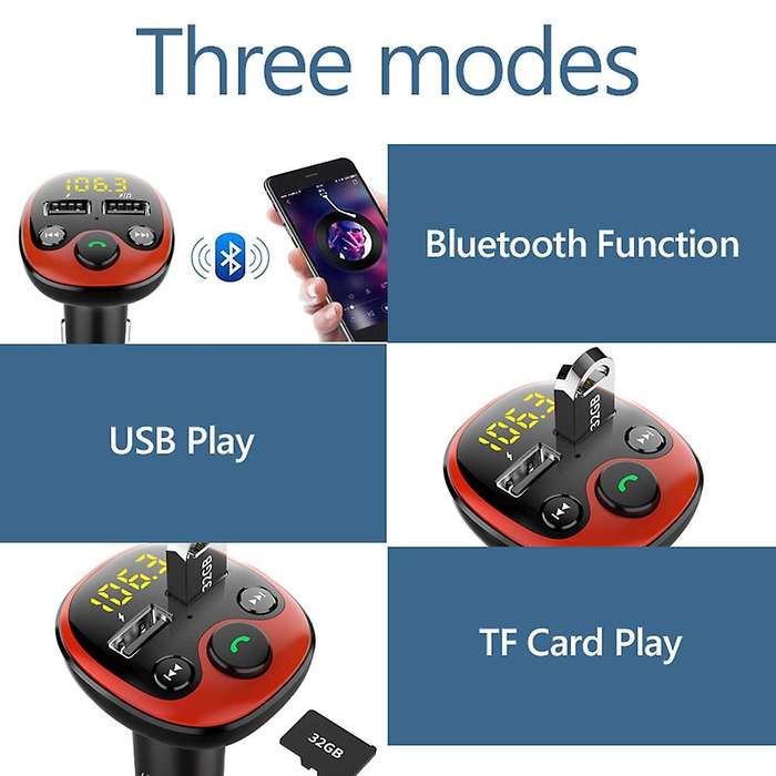Car Charger for Iphone Mobile Phone Handsfree Fm Transmitter