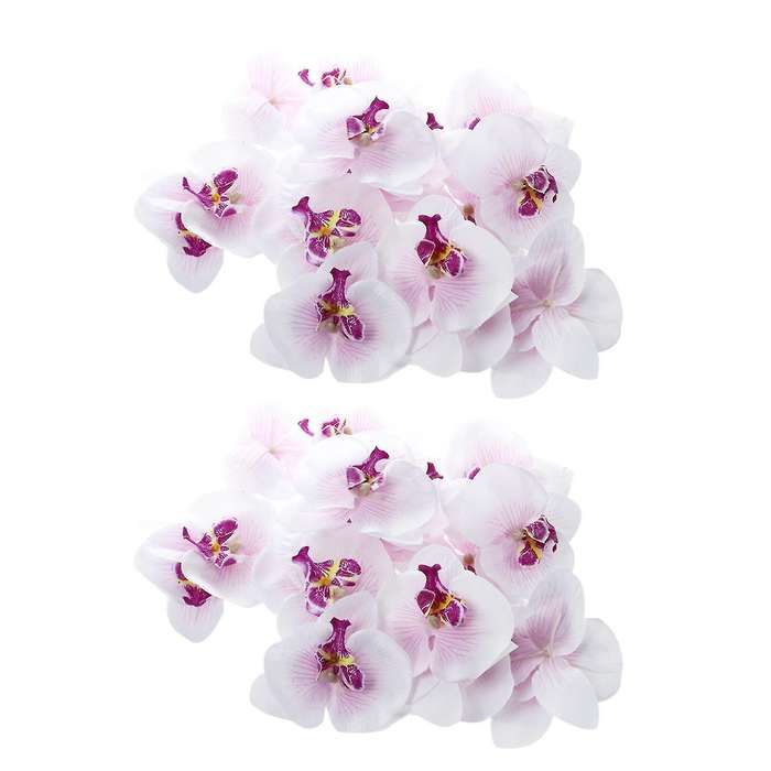 20x 9cm Orchidee Papillon Artificielle Tete De Fleur Decor