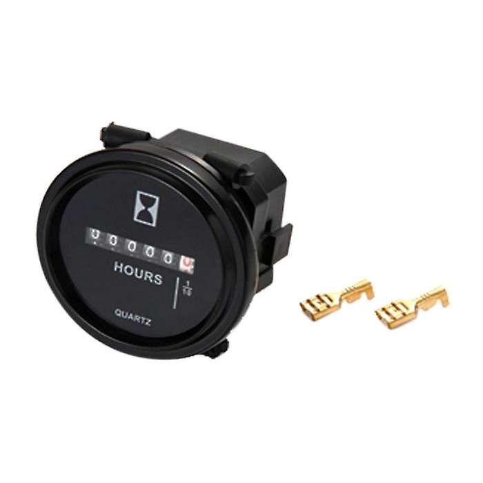 Snap In Hour Meter Round Lcd Hour Meter Quartz Hour Meter Ac110-250v