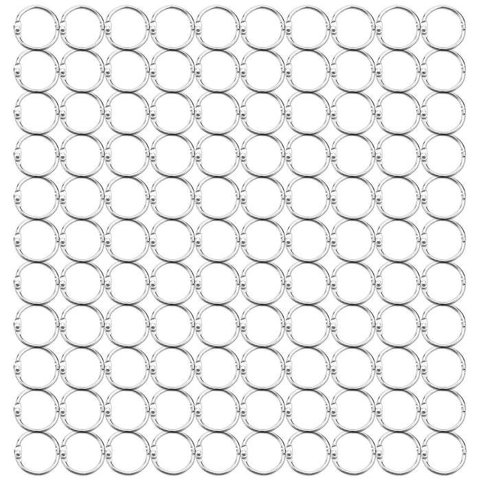 100pcs 25mm Loose Leaf Binder Rings for Scrapbook/album/craft