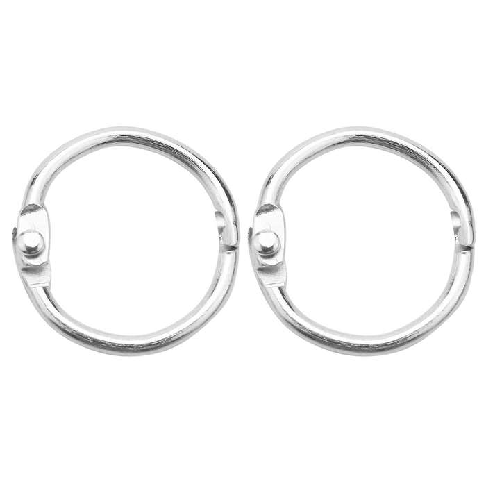100pcs 25mm Loose Leaf Binder Rings for Scrapbook/album/craft