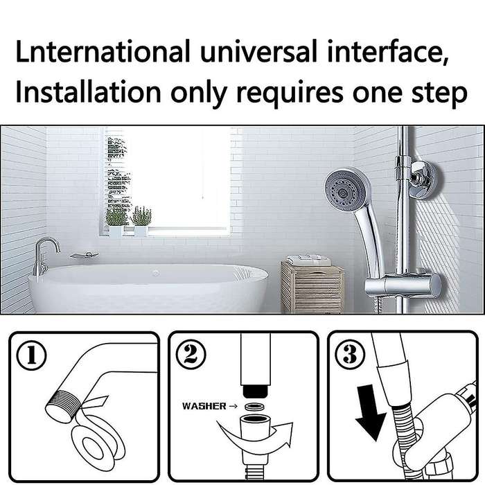 Shower Head,universal Adjustable Power Hand Shower, for Bathroom