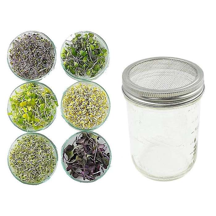 1 Sets Of Stainless Steel Can Lids Suitable for Wide Mouth Mason Jar