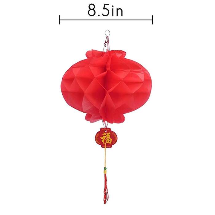 30pack 8.5 Inch Chinese New Year Red Paper Lanterns,hanging Lanterns