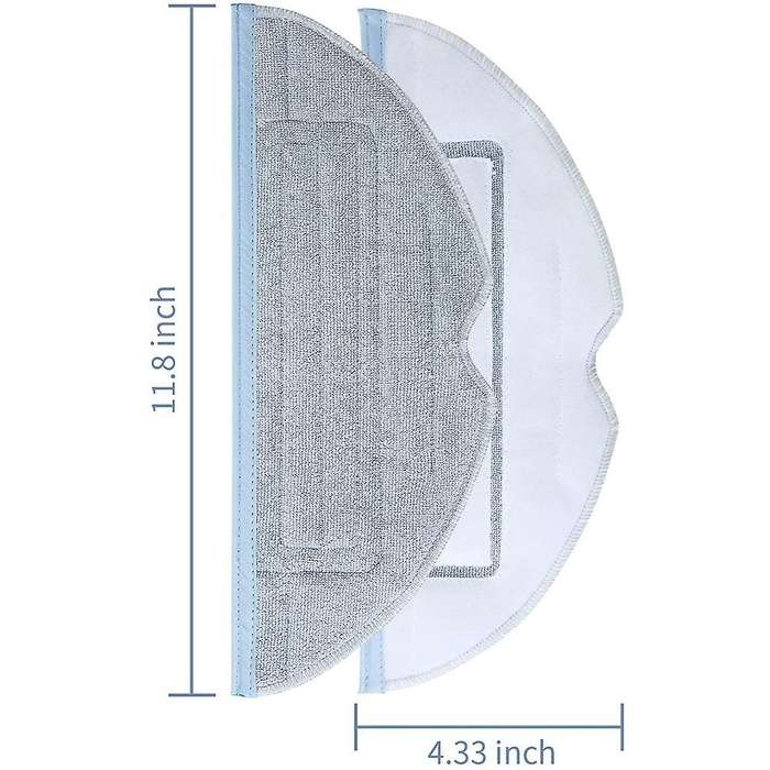 6 Pack Mop Pads for Roborock S7 S7+ T7s Plus Wet Microfiber Soft Pad