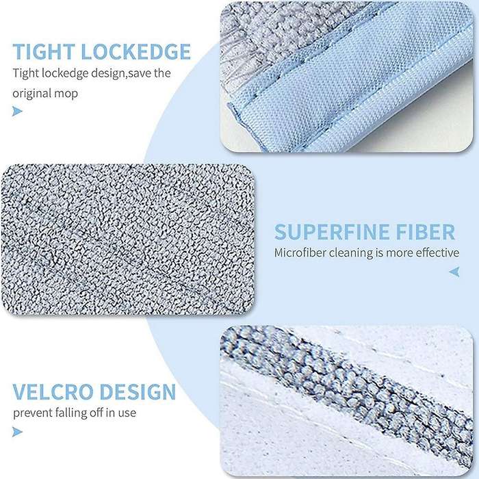 6 Pack Mop Pads for Roborock S7 S7+ T7s Plus Wet Microfiber Soft Pad