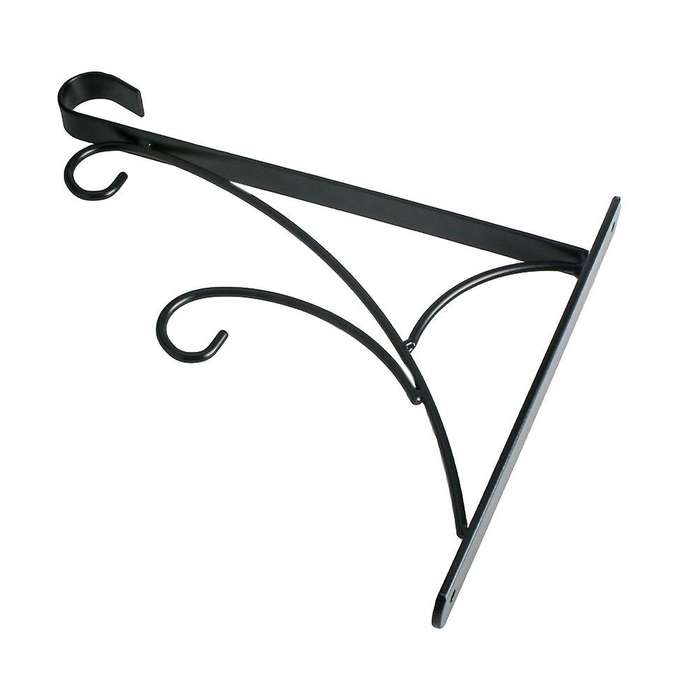11.8 Inch Heavy-duty Outdoor Hand-forged Plant Hook Bracket Durable