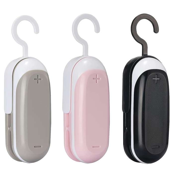 3 Packs Mini Bag Sealer,with Cutter Heat Sealer Food Sealer Bag