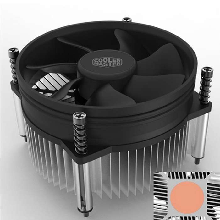 Cooler Master I30 Cpu Fan Cooler for Intel Pc Lga1156/1155/1151/1150