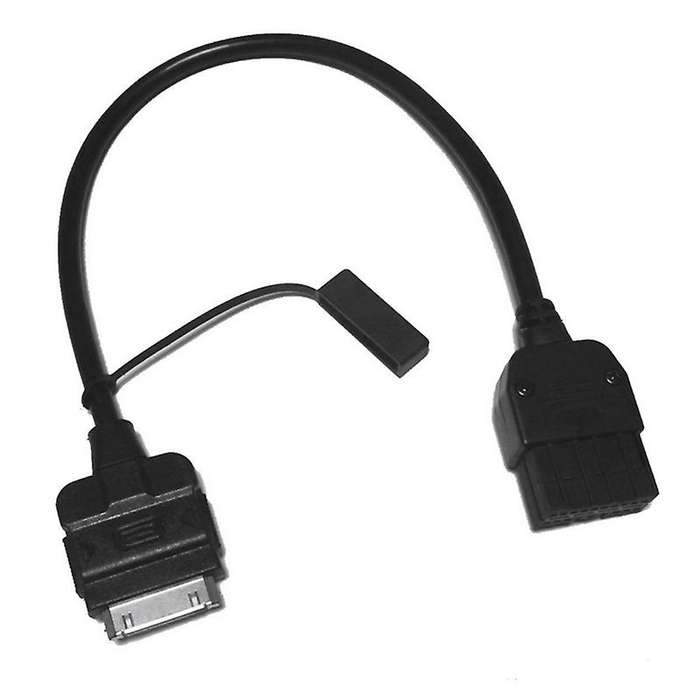 Black Aux Input Interface Cable Port Fit for Infiniti Nissan Ipod