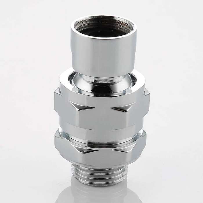 Shower Head Swivel Ball Adapter Joint Brass Adjustable Arm Extension