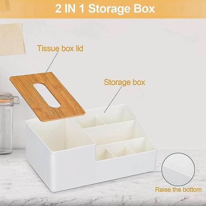Office Desktop Stationery Storage Tissue Box Cosmetics Storage Box