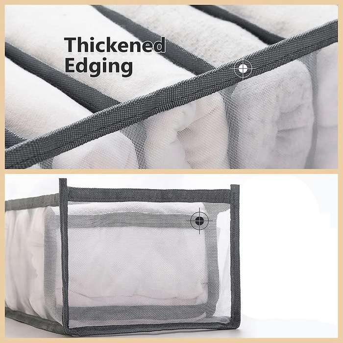 3 Pcs Washable Clothes Organizer for Folded Clothes,clothes Storage