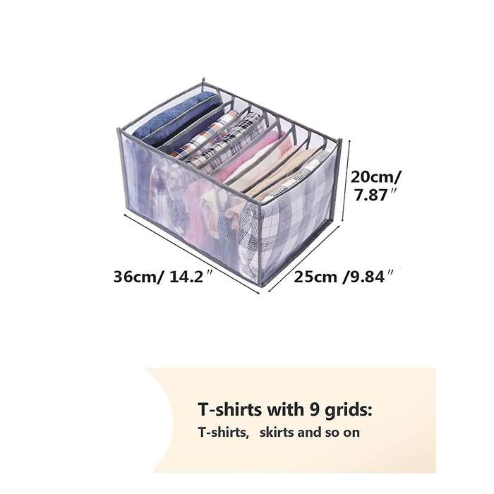3 Pcs Washable Clothes Organizer for Folded Clothes,clothes Storage