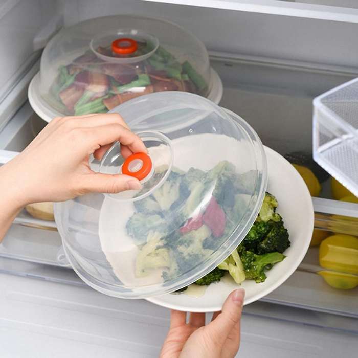 2x Kitchen Fresh-keeping Cover Microwave Anti-splashing