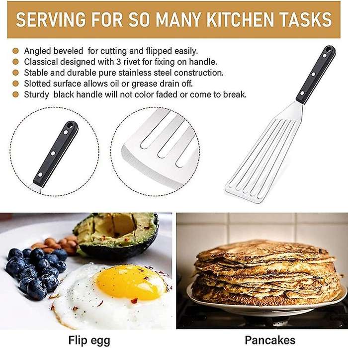 2 Pieces Slotted Fish Spatulas,cooking Spatula for Grilling,frying