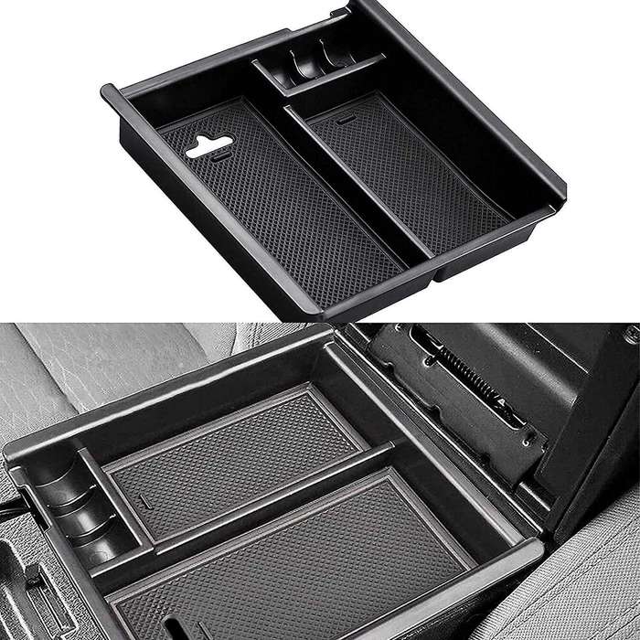 Car Center Console Organizer Tray for Toyota Tacoma 2016-2021, Black