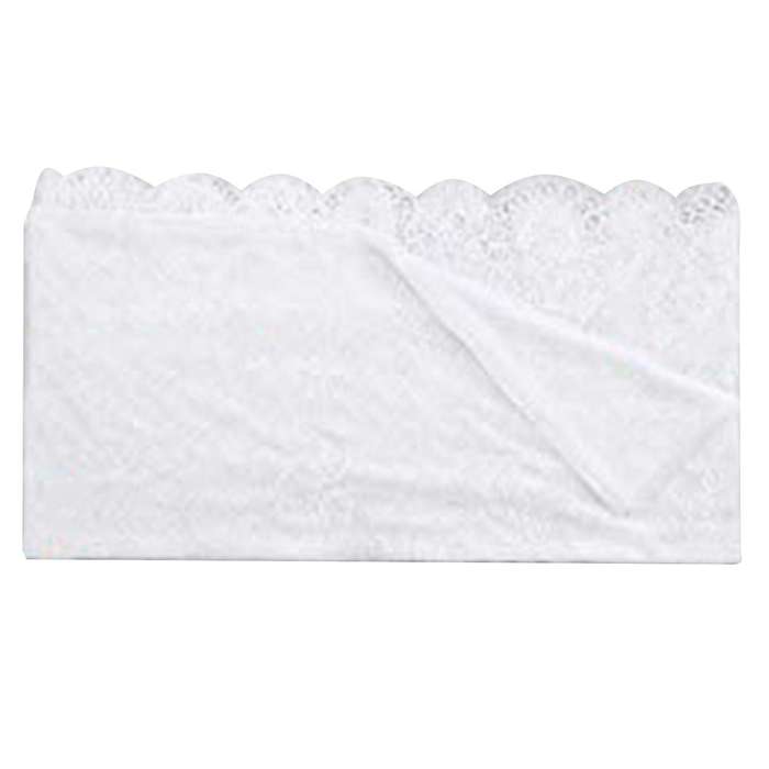 White Lace Rectangular Tablecloth, Embroidery Rustic Dining Table