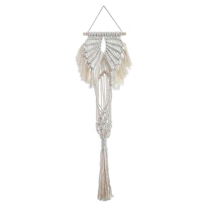 Macrame Hanger, Hand-woven Cotton Rope Net Bag Boho Home Decor