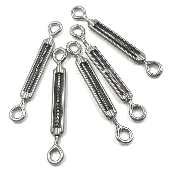 M5 Stainless Steel 304 Eye & Eye Turnbuckle (m5, 5pcs)