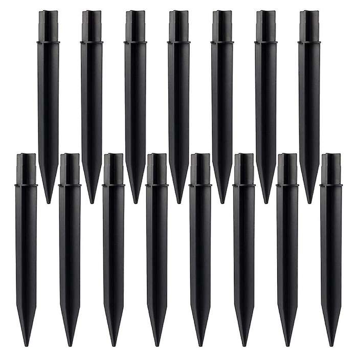 15 Pcs Plastic Ground Spikes,solar Torch Stakes for Garden Lights